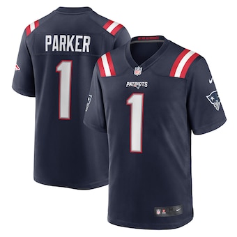 mens nike devante parker navy new england patriots game jers